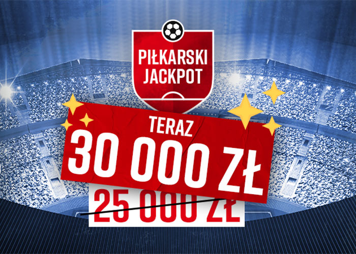 Pula Piłkarskiego Jackpota wzrosła do 30 000 PLN