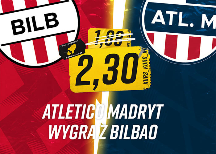 Atletico wygra w Bilbao? Zagraj po kursie 2.30!